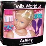 Dolls World Ashley Styling Head (colours vary)