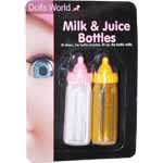 Dolls World Magic Milk and Juice Bottles