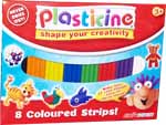 Plasticine Strips - 8 colours