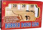 Rubber band gun and Target