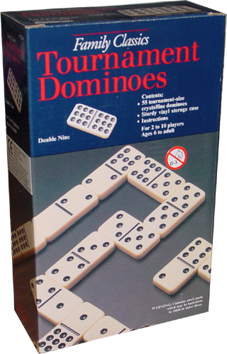 Pressman Tournament Double 9 Dominoes In Box